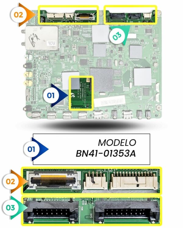 PLACA PRINCIPAL PARA TV UN40C8000XM UN40C8000 MODELO BN41-01353A - Image 2